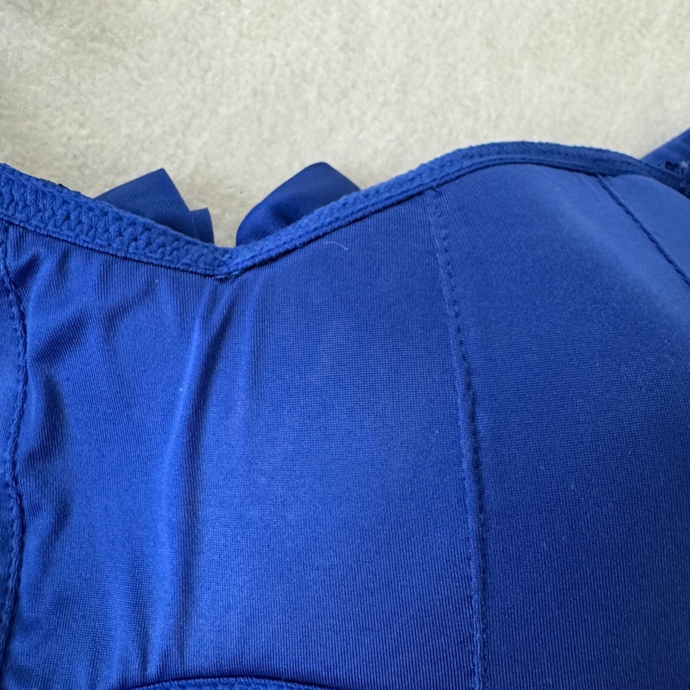 Blue Sequin Balconette Bralette Vintage Aerie Sequin Bra Size Small NWT - Picture 7 of 7